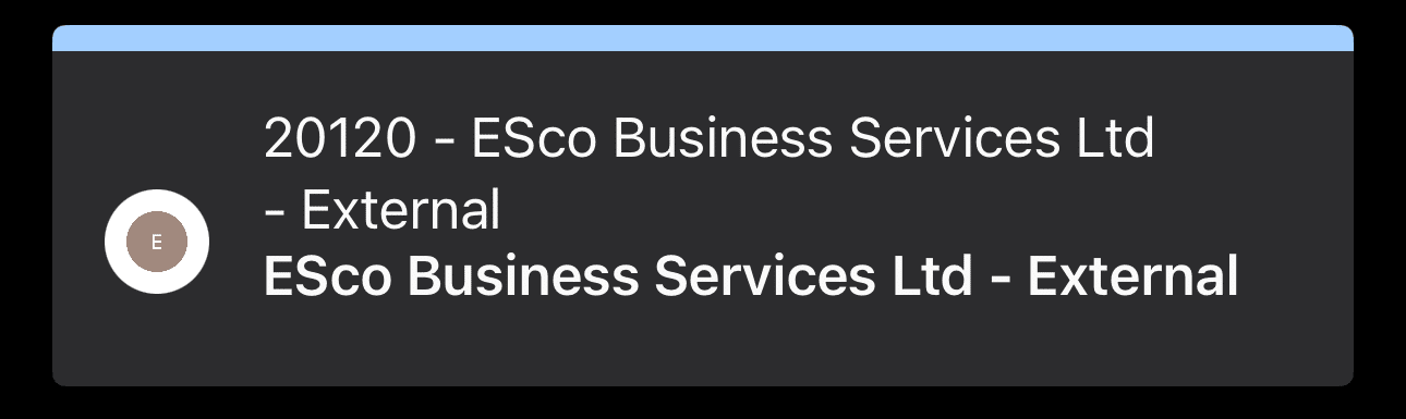 ESco connection in Duo app screengrab