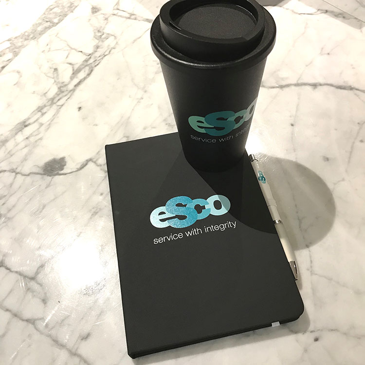 ESco branded cups