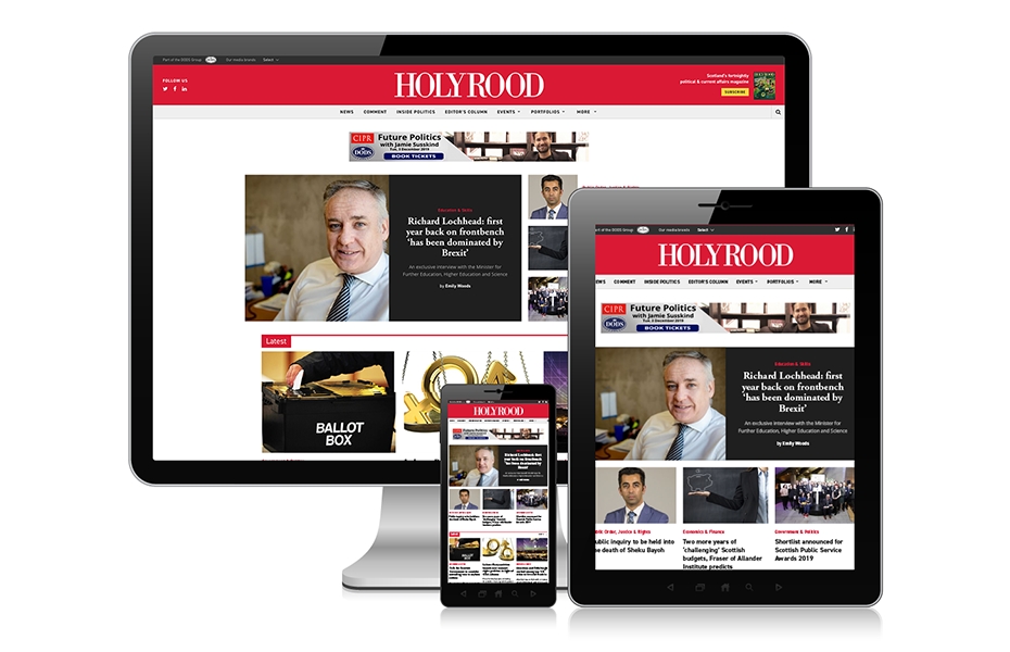 News site re-launched for Holyrood Magazine