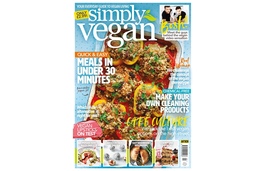 Anthem Publishing launches Simply Vegan magazine